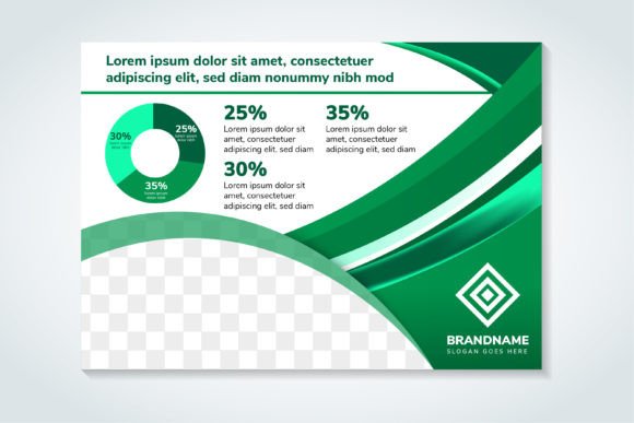 Abstract Concept Horizontal Banner for Print Templates and Graphics