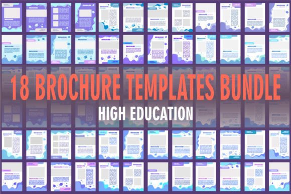 Advertising Blank Brochure Layout Design for Graphic Templates