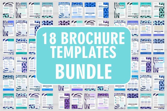 Fur Print Brochure Layout for Crafting and Graphic Templates