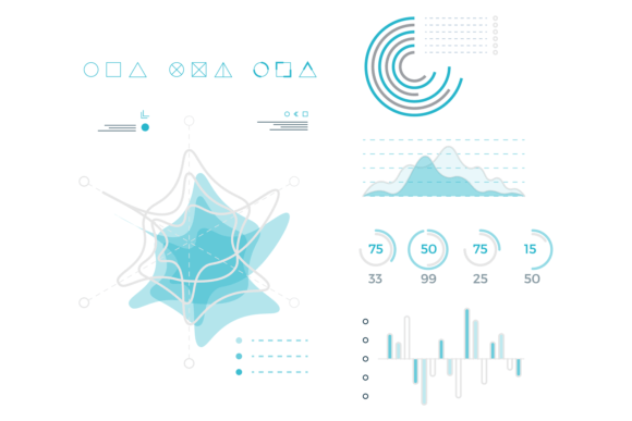 Infographic Data Template for Modern Graphics and Illustrations