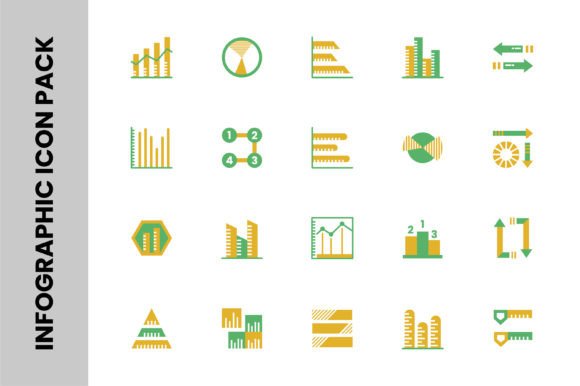 Infographic Flat Color Icon for Modern Web Graphics