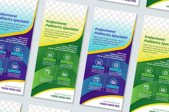 Pediatric Specialist Vertical Banner - Print Templates & Graphics