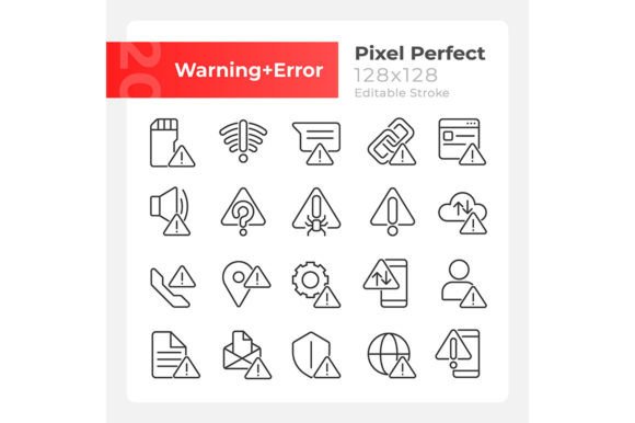 Warning Signals Pixel Perfect Icon Set Review