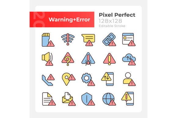 Warning Signals Svg Color Icons for Branding and Marketing
